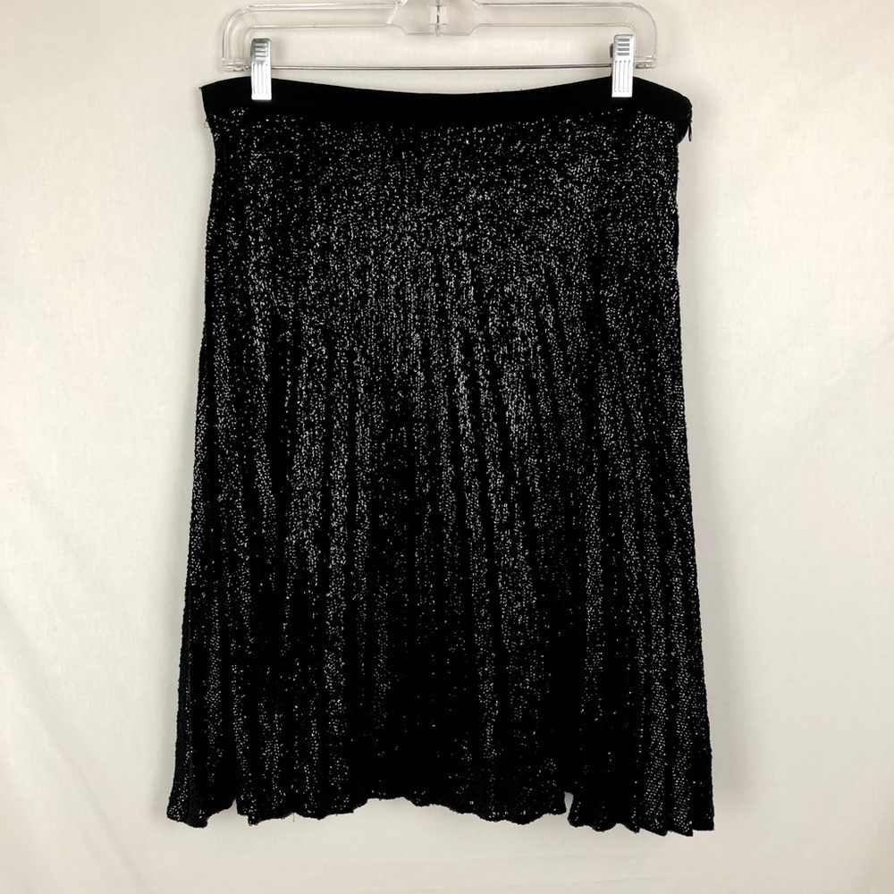 Joie black sequins pleated skirt! - Picture 2 of 7